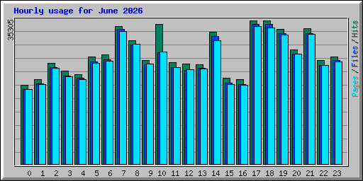 Hourly usage for June 2026